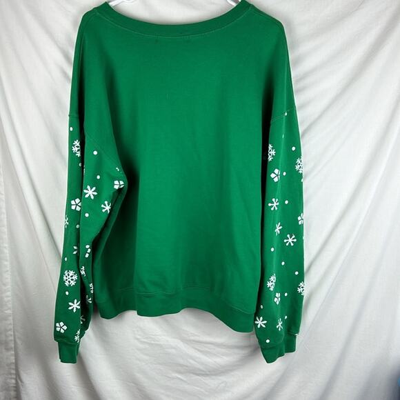 Wound Up Llama Christmas Holiday Sweatshirt Size XXL Junior Size - Picture 2 of 8